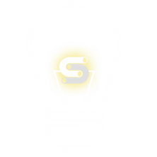 White lightbulb with the c&s plastics logo inside