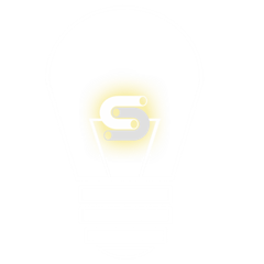 White lightbulb with c&s plastics logo inside